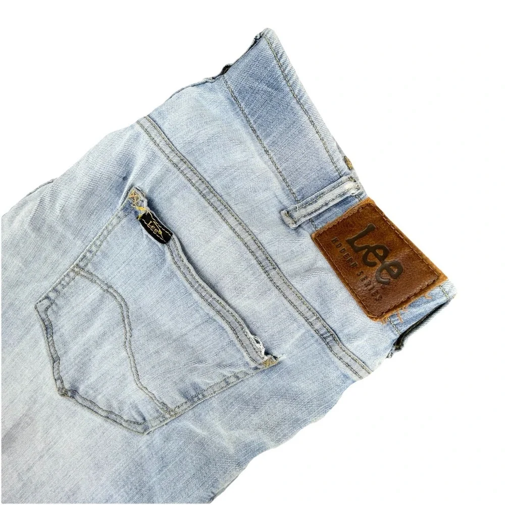 Lee Extreme Motion Jeans Men 32x30 Light Blue Straight Tapered Stretch Denim